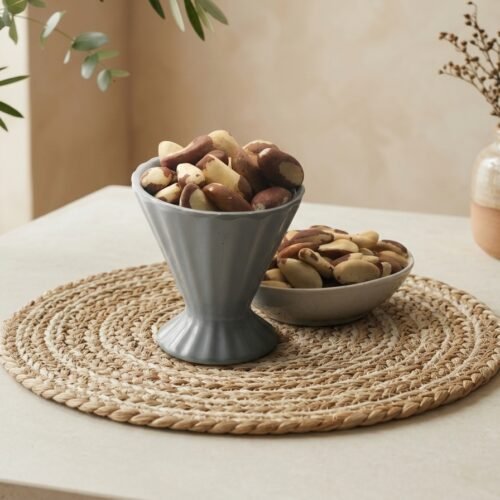 Extra-large premium whole Brazil nuts by Oasis Dry Fruits, known for their smooth texture and rich, creamy flavor.