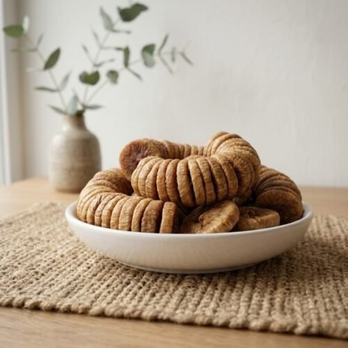 Premium dried figs super jumbo served in a white ceramic bowl by Oasis Dry Fruits.