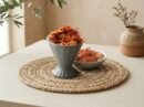 Whole aromatic Jathipathri Javitri mace served in a grey pedestal cup by Oasis Dry Fruits.