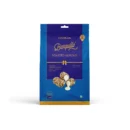 Blue packaging of COCOA Melts Roasted Almond chocolate displaying 100g weight and product details