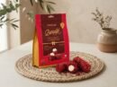 Cocoa Melts Red Velvet Cheesecake 100g pouch with red velvet wafer rolls